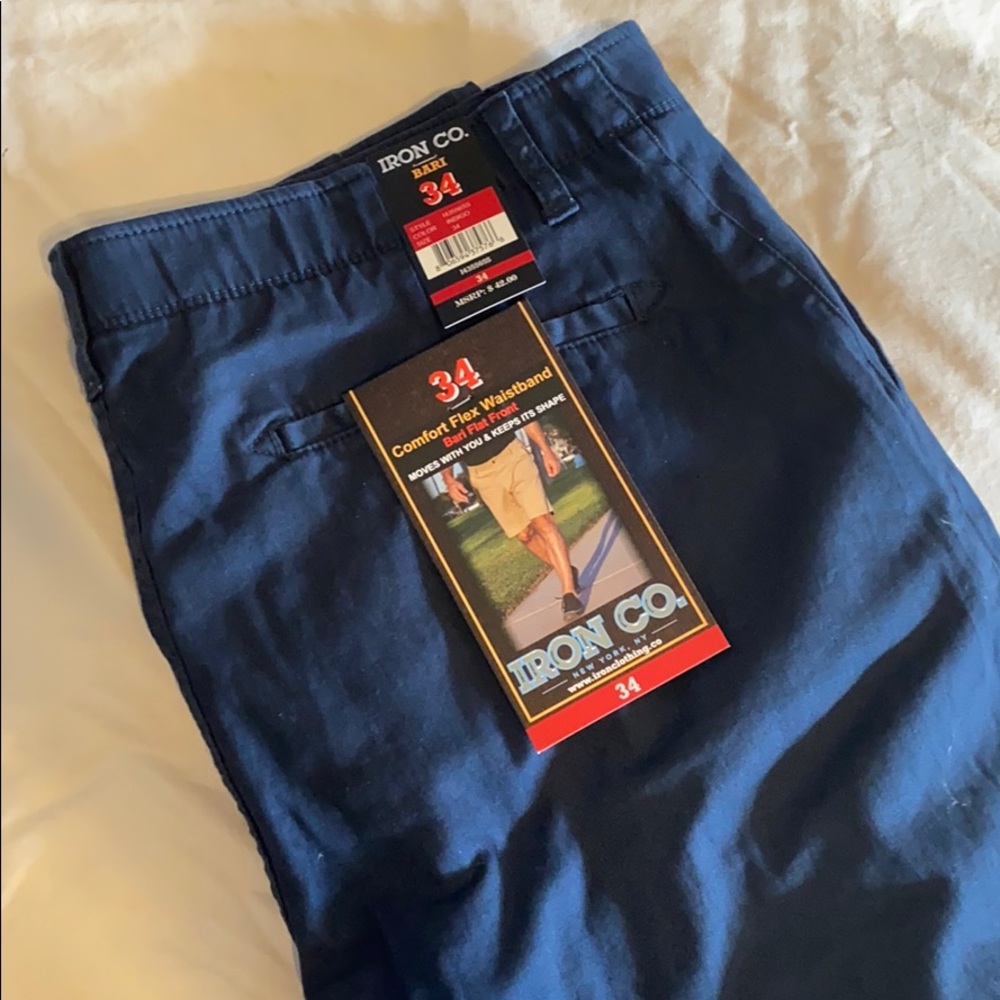 Iron Co Flat Front shorts. Size 34